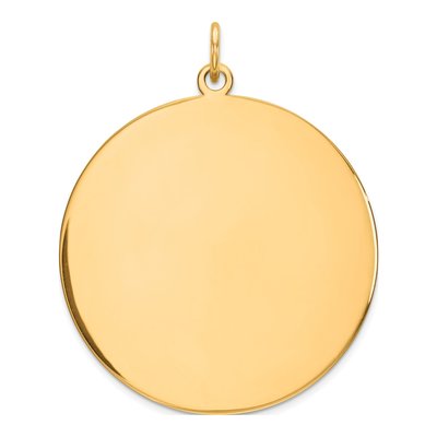 Gold-Plated Sterling Silver Round Disc Charm