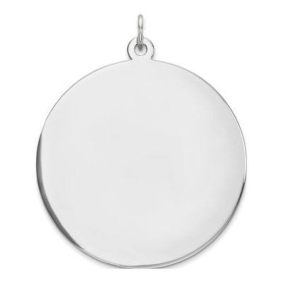 Sterling Silver Round Disc Charm