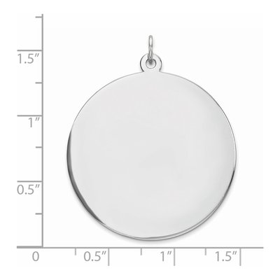 Sterling Silver Round Disc Charm – view 3