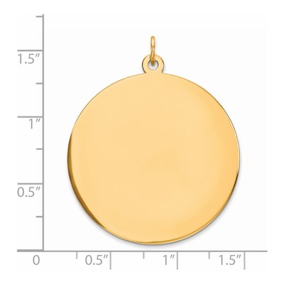 Gold-Plated Sterling Silver Round Disc Charm – view 3