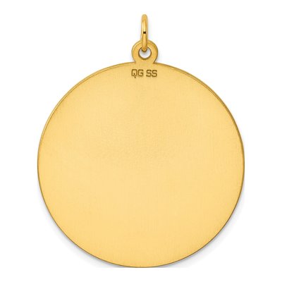Gold-Plated Sterling Silver Round Disc Charm – view 4