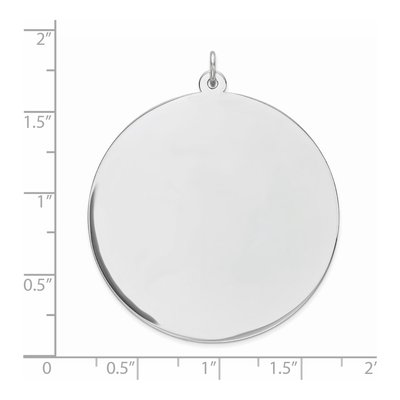 Sterling Silver Round Disc Charm – view 3