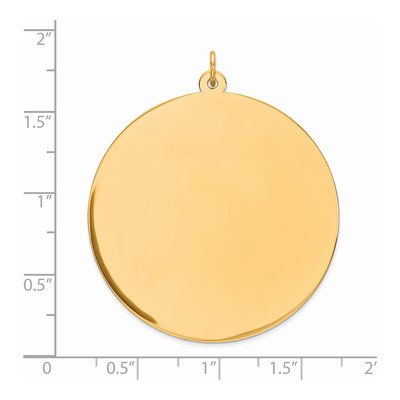 Gold-Plated Sterling Silver Round Disc Charm – view 3