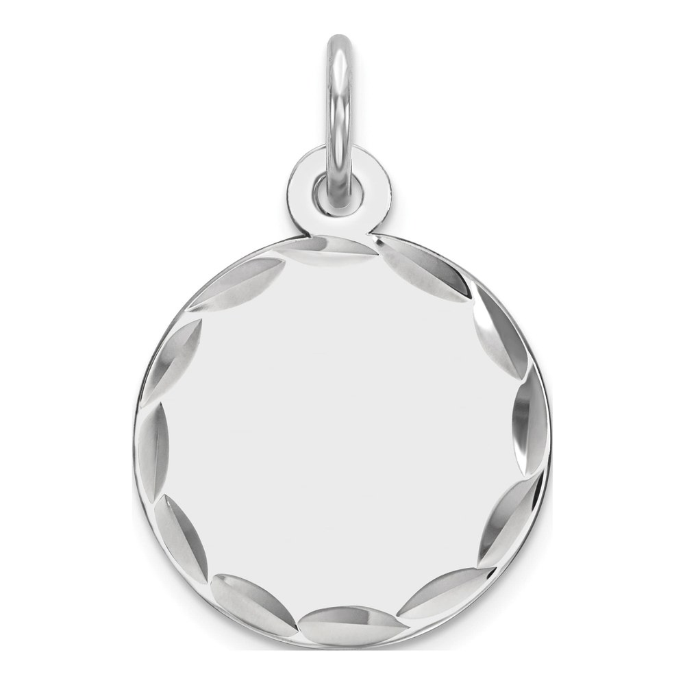 Sterling Silver Round Disc Charm