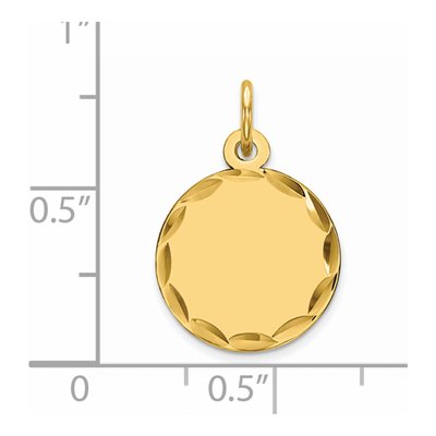 Gold-Plated Sterling Silver Disc Charm – view 2