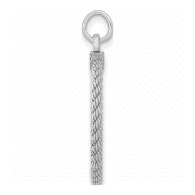 Sterling Silver Round Disc Pendant – view 3