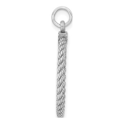 Sterling Silver Round Disc Pendant – view 3