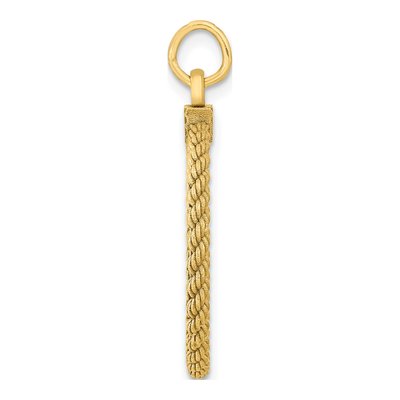 Gold-Plated Sterling Silver Round Disc Pendant – view 3