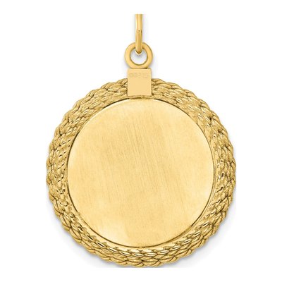 Gold-Plated Sterling Silver Round Disc Pendant – view 4