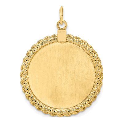Gold-Plated Sterling Silver Disc Pendant – view 3
