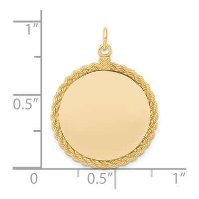 Gold-Plated Sterling Silver Disc Pendant – view 4