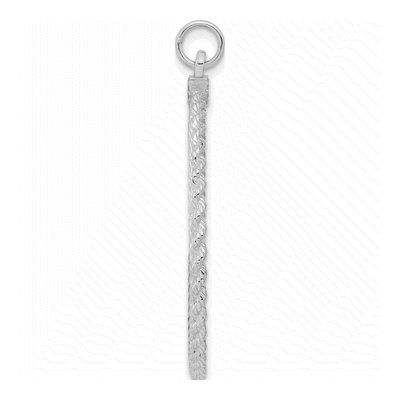Sterling Silver Round Disc Pendant – view 3