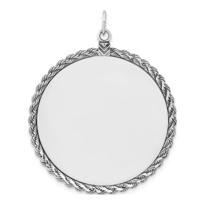Sterling Silver Round Disc Pendant