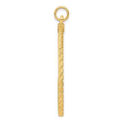 Gold-Plated Sterling Silver Round Disc Pendant – view 3
