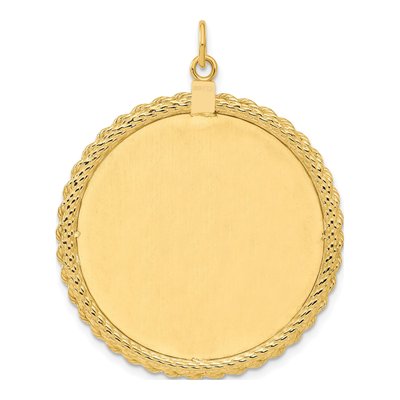 Gold-Plated Sterling Silver Round Disc Pendant – view 4