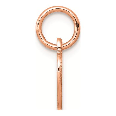Rose Gold-Plated Sterling Silver Heart Disc Pendant – view 2
