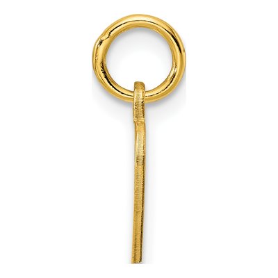 Gold-Plated Sterling Silver Heart Disc Charm – view 3