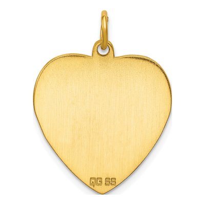 Gold-Plated Sterling Silver Heart Disc Charm – view 4
