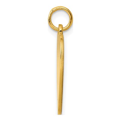 Gold-Plated Sterling Silver Heart Disc Charm – view 3