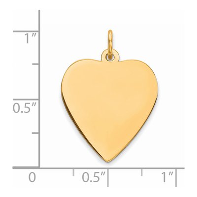 Gold-Plated Sterling Silver Heart Disc Charm – view 3