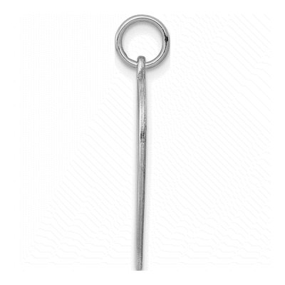 Sterling Silver Heart Disc Charm – view 2