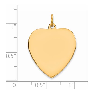 Gold-Plated Sterling Silver Heart Disc Charm – view 4