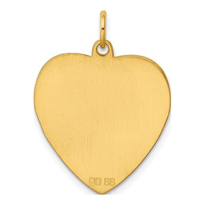 Gold-Plated Sterling Silver Heart Disc Charm – view 5