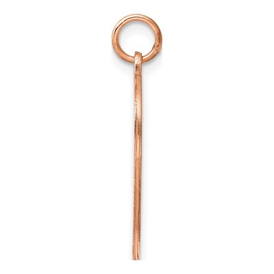 Rose Gold-Plated Sterling Silver Heart Disc Pendant – view 2