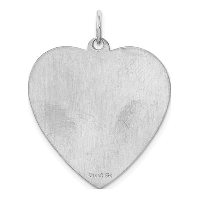 Sterling Silver Heart Disc Charm – view 5