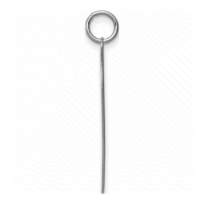 Sterling Silver Heart Disc Charm – view 3