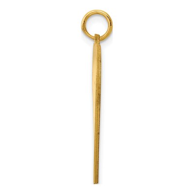 Gold-Plated Sterling Silver Heart Disc Charm – view 2