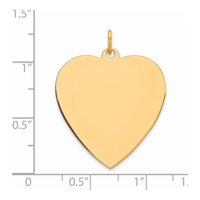 Gold-Plated Sterling Silver Heart Disc Charm – view 3