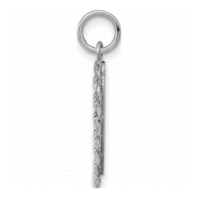 Sterling Silver Heart Disc Charm – view 3