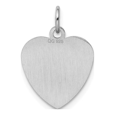 Sterling Silver Heart Disc Charm – view 5