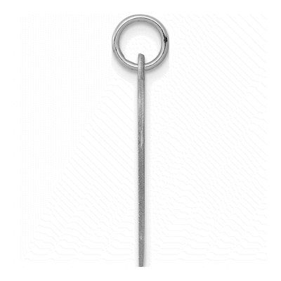 Sterling Silver Heart Disc Charm – view 3