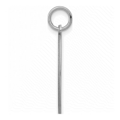 Sterling Silver Round Disc Charm – view 3