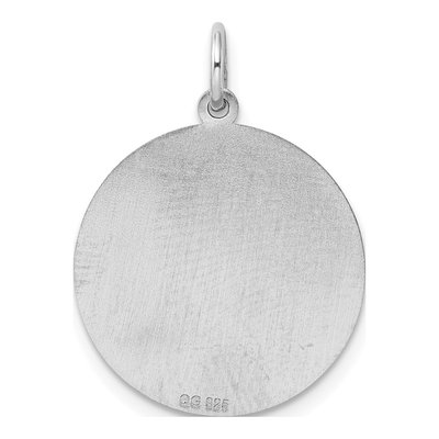 Sterling Silver Round Disc Charm – view 5