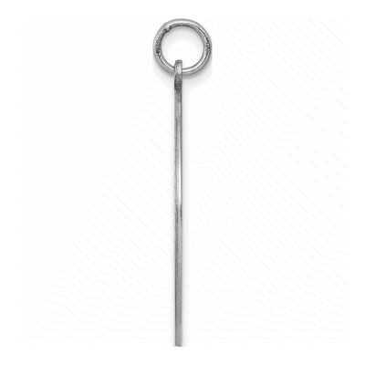 Sterling Silver Round Disc Charm – view 3