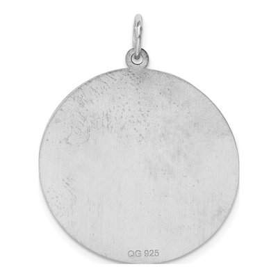 Sterling Silver Round Disc Charm – view 5