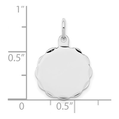 Sterling Silver Disc Pendant – view 4