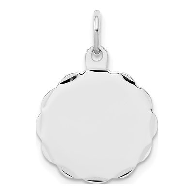 Sterling Silver Disc Pendant