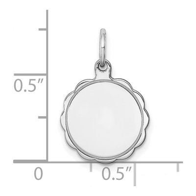 Sterling Silver Disc Pendant – view 4