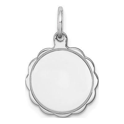 Sterling Silver Disc Pendant