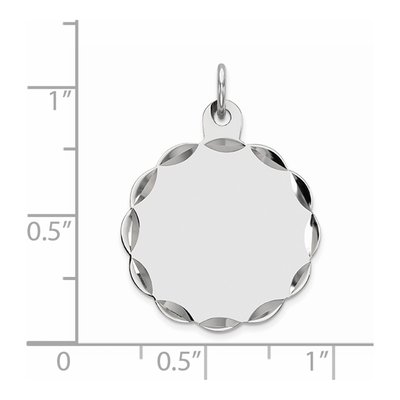 Sterling Silver Disc Charm – view 5