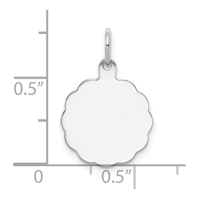 Sterling Silver Disc Pendant – view 4