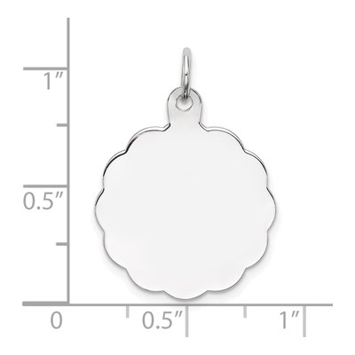 Sterling Silver Disc Charm – view 3