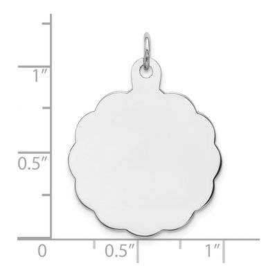 Sterling Silver Disc Pendant – view 4