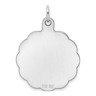 Sterling Silver Disc Pendant – view 3