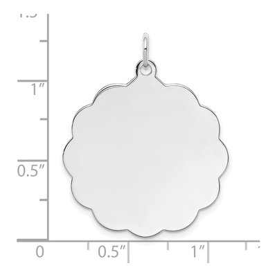 Sterling Silver Disc Pendant – view 3