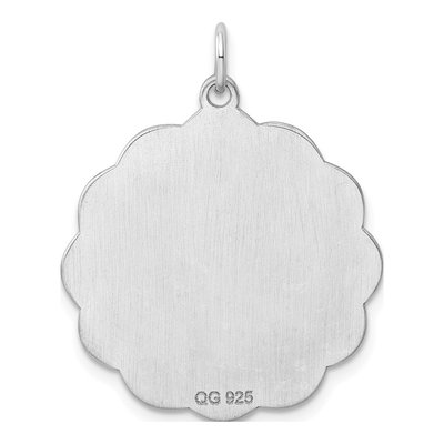 Sterling Silver Disc Pendant – view 4